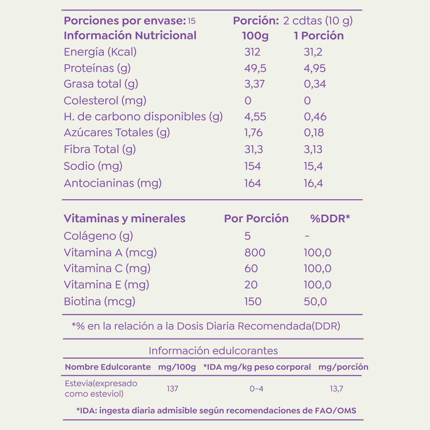 Colágeno Antiox - 15 días